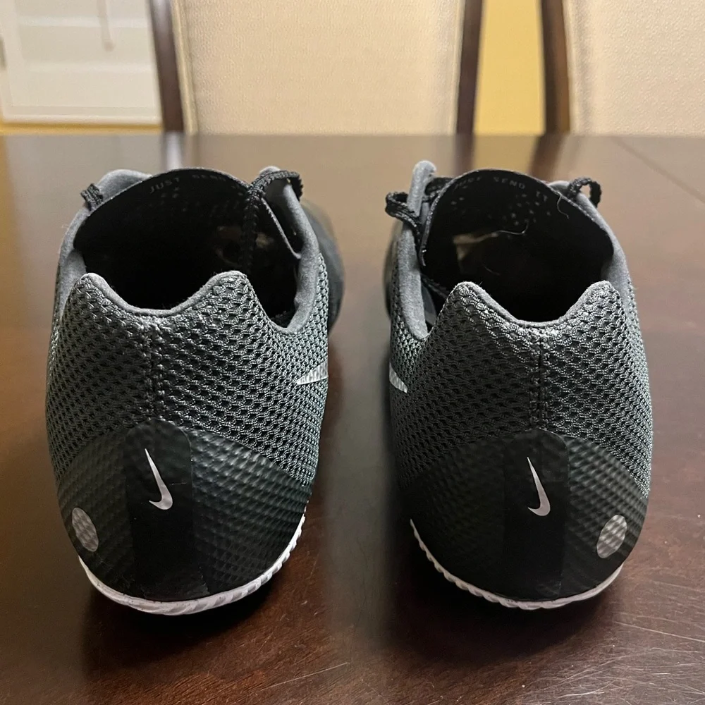 New Nike Zoom Rival Metallic Black travk Field shoes Size US 12 - Picture 11 of 15